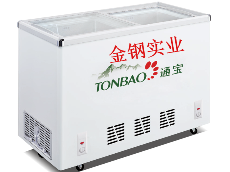 臥式雙機雙溫冷凍冷藏展示櫃