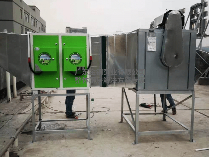 抽風係統連油煙淨化器案例