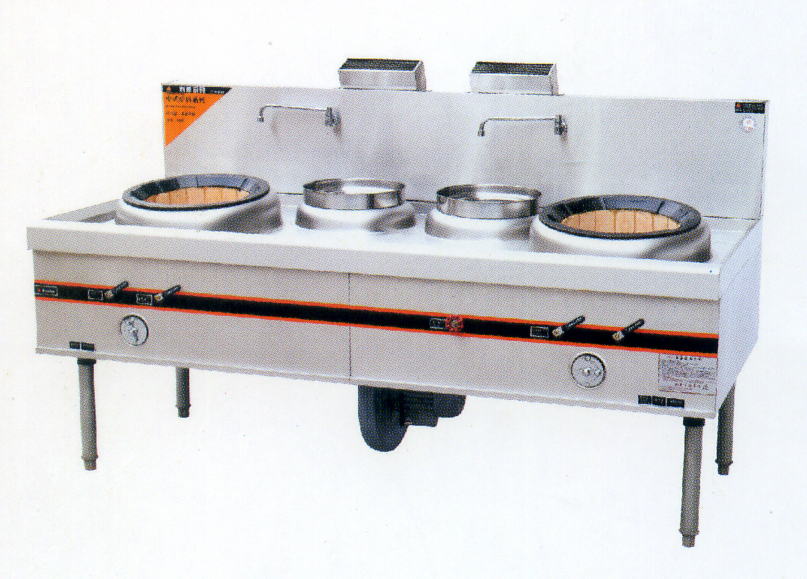 雙頭雙尾燃氣小炒爐