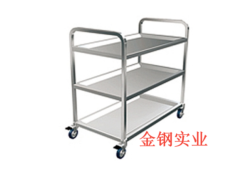 不鏽鋼三格推車